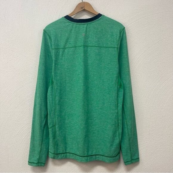 Lululemon Mens Medium Core Long Sleeve In Heather Green Thumb Holes Sz M - Picture 4 of 4